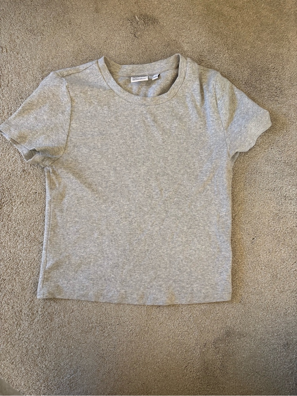 Aritzia Gray Short Sleeve Tee
